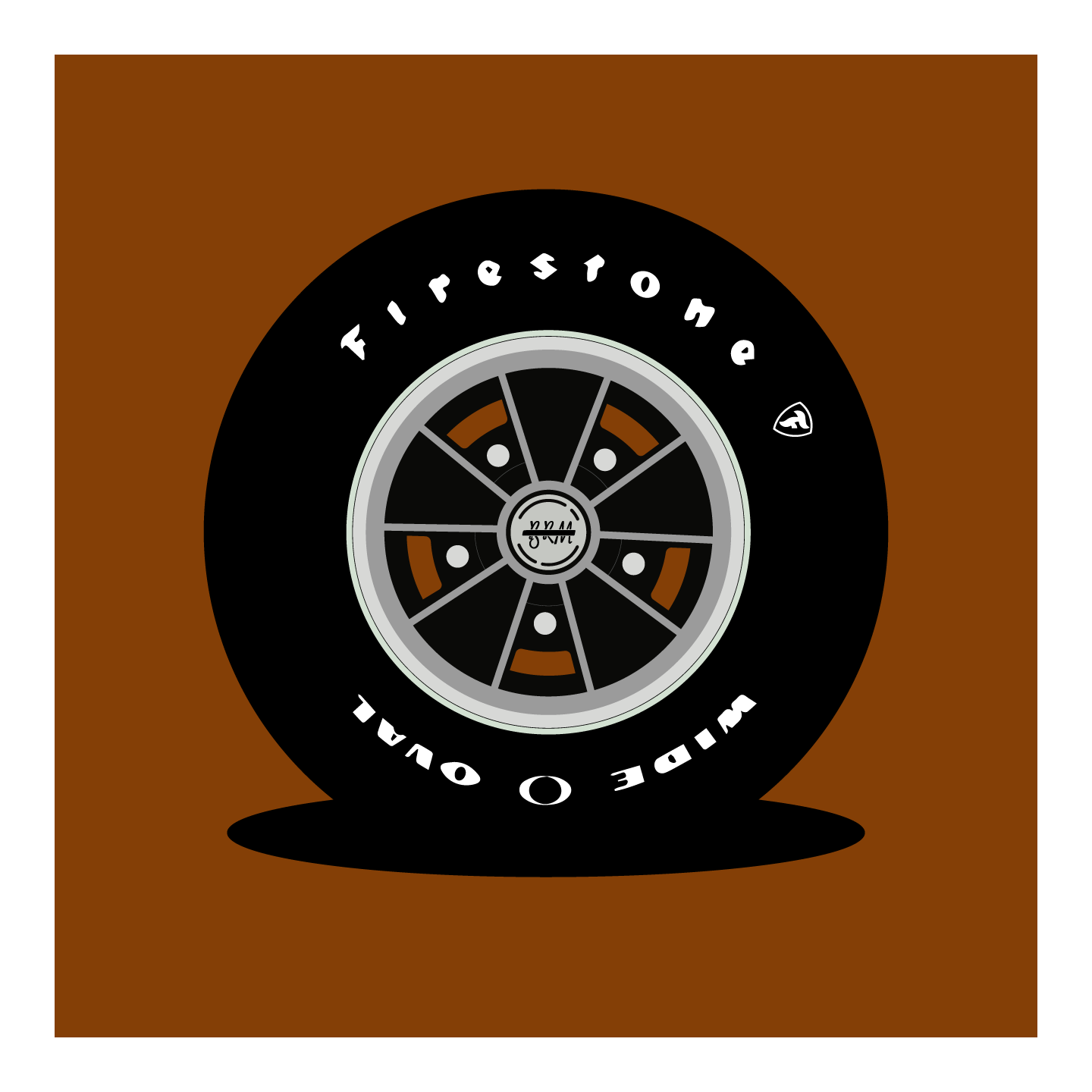 Wide Oval - BRM | Print